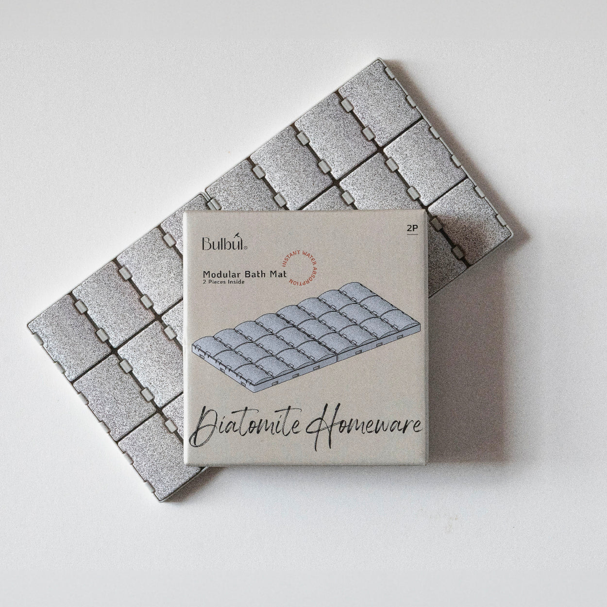 Bath mat Bulbul Diatomite Modular Bath Mat