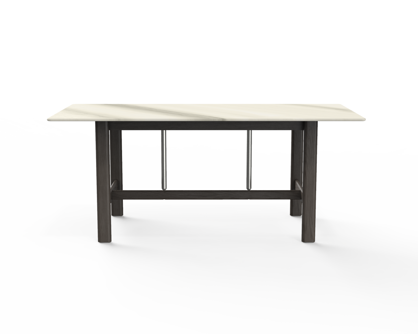 Life Marble Dining Table in Solid Ashwood Base