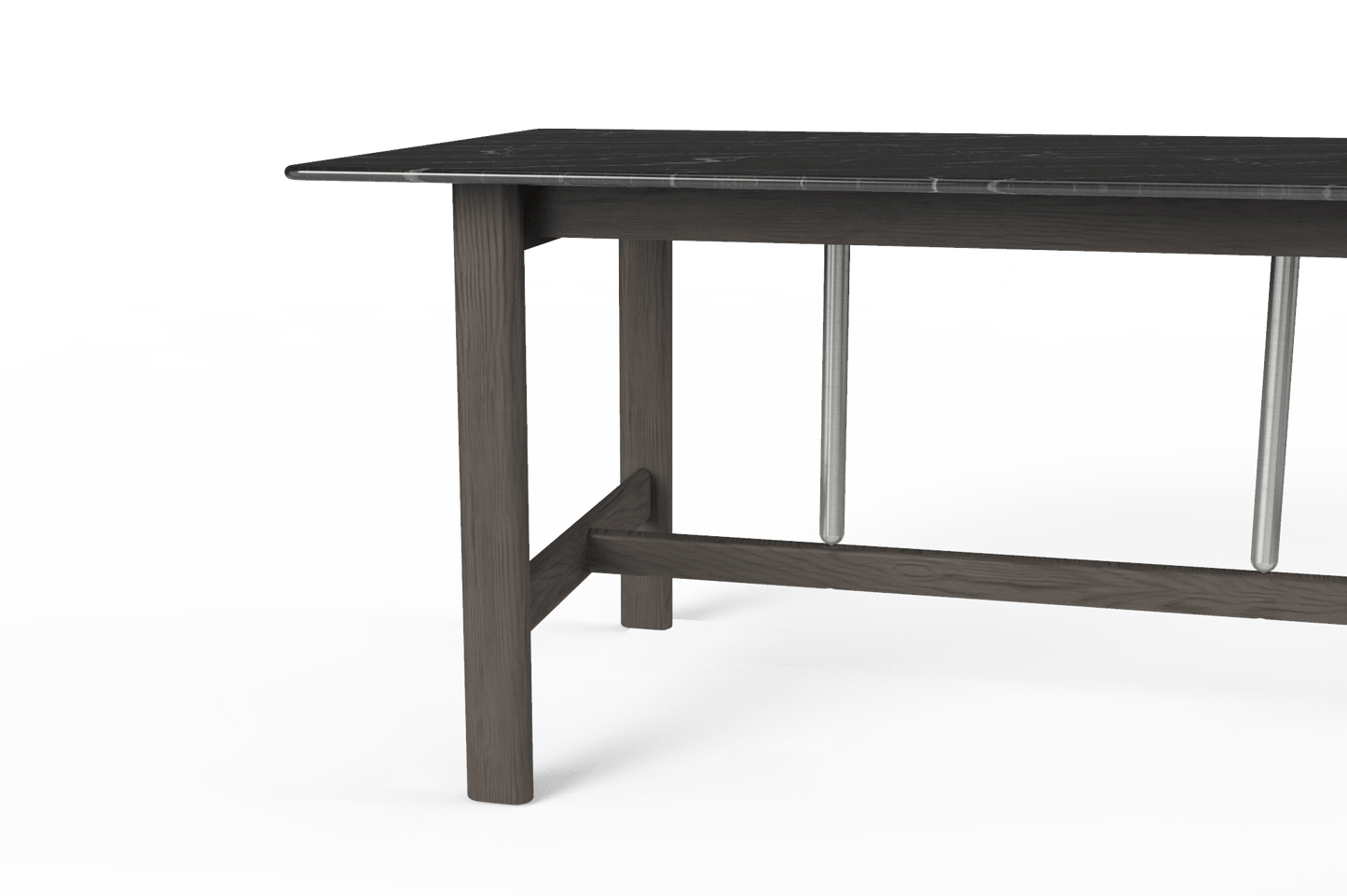 Life Marble Dining Table in Solid Ashwood Base - Bulbul