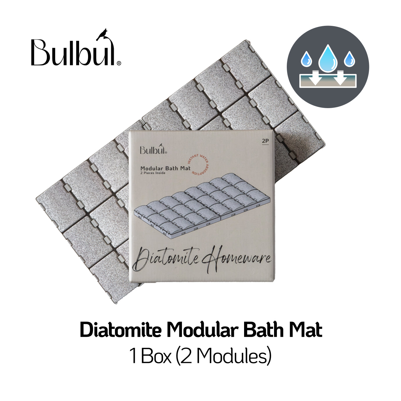 Diatomite Modular Bath Mat