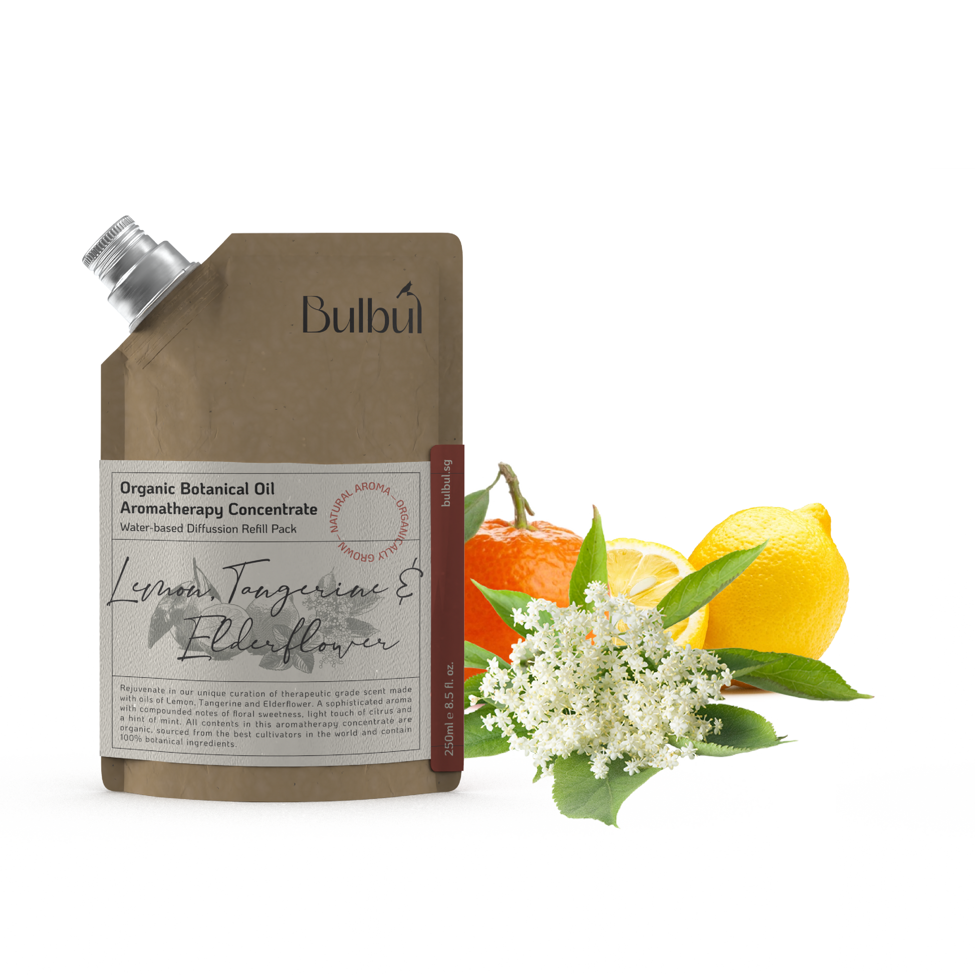 Aromatherapy Concentrate Bulbul Lemon, Tangerine and Elderflower Water-soluble Aromatherapy Essential Oil 250ml